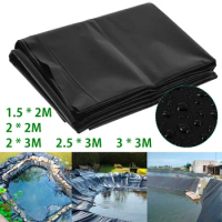 3X3m Fish Pond Liner Cloth Waterproof Gardens Pools Membrane Black Flexible Streams Fountains Reinforced Landscaping Pool Liner