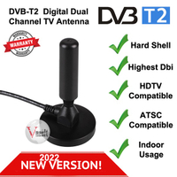 [Local Seller][Ready Stock] 2022 Best USB Booster Stand Antenna for TV HDTV Digital DVB-T2FM Dual channels
