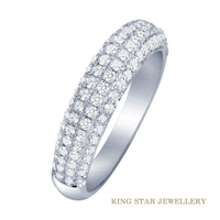 【King Star】絢爛60分鑽石18K金戒指(D頂級顏色)｜指定卡滿5千回饋10%