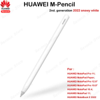 Original HUAWEI M-Pencil 2nd. Generation 2022 White Touch Pen For MatePad Pro 11 MatePad Paper MateBook E Touch Stylus