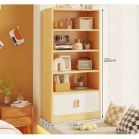 飄窗櫃收納櫃（五層兩門原木色）