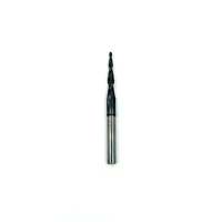 1pc JERRAY R0.5* 15*D3.175*38 HRC55 D3.175 2Flutes Solid CarbideTapere Ball Nose EndMill CNC Milling Cutter Tools