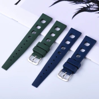New Design Tropical Fluororubber Strap For Oris Seiko Citizen Quick Release Watch Band 20mm FKM Tropic Strap Smart Watch Strap