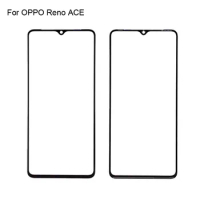 2PCS For OPPO Reno ACE Front LCD Glass Lens touchscreen For OPPO Re no ACE Touch screen Panel Outer Screen Glass without flex