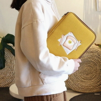 平板收納包/手提包 刺繡吐司適用于ipad平板筆電電腦內膽包11寸13寸手拿數碼收納【HZ68651】