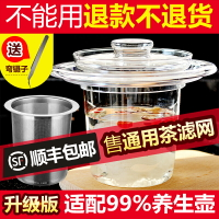 養生壺燕窩隔水燉盅玻璃內膽蒸杯透明小配件專用鍋甜品煲湯耐高溫