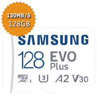 SAMSUNG 三星 EVO PLUS microSDXC 128GB 130MB/s記憶卡(平行輸入)