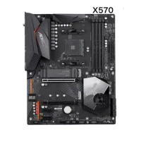 For Gigabyte X570 AORUS ELITE WIFI Motherboard AM4 DDR4 ATX X570 Mainboard 100% Tested OK Fully Work Free Shipping