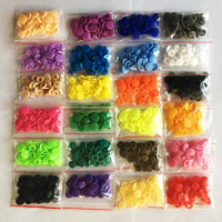 240 Set KAM T5 12mm Plastic Snaps Button Mix 24Colors Fasteners Resin Buttons Garment Accessories For Baby Clothes
