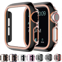 Diamond case for Apple watch 6 5 SE 44mm 40mm Replacement edge protection shell for iwatch 4 3 42mm 38mm shell Accessories cover