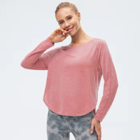 Yoga Blouse Shirts Women Gym Compression Tshirt Long Sleeve Sportswear Gym Wear Solid Jerseys Fitness Rashguards Workout Tops