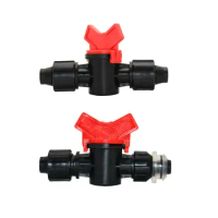 16mm Drip Tape Hose Tap Water Valve Connector lock Nut 2-Way Hose Repair Garden Tap Greenhouse For Irrigation 15Pcs