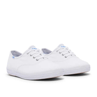 【Keds】CHAMPION 休閒鞋 女鞋 品牌經典小白鞋 帆布鞋 冰川白(WF34000)