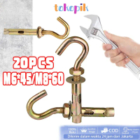 Hook Dynabolt Dynabolt Gantung M6 M8 8mm 10mm 20PCS Bahan Logam Tahan Karat untuk Instalasi Gantung