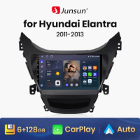 Junsun V1 AI Voice Wireless CarPlay Android Auto Radio for Hyundai Elantra Avante MD I35 2011-2013 4G Car Multimedia GPS 2din