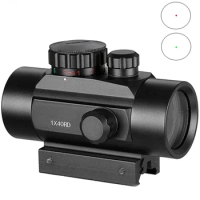 1x40 Tactical riflescope Hunting Holographic Red Green Dot Sight Airsoft Dot Sight Scope 11mm 20mm Rail Mount Collimator Sight