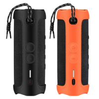 Orange Bluetooth Speaker Case Audio Special Silicone Protective Cover For Jbl Flip5 Soft Silicone Bag Sleeve Anti Fall Cover