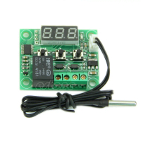 Termostat Digital Pintar Mini, XH-W1209, untuk DC 12V, Modul Papan Kawalan Suhu Tinggi, Julat Suhu: 