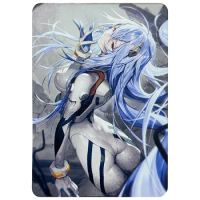 Diy Self Made Goddess Story Ayanami Rei Gold Card Collection Metal Card Classic Game Anime Cards Gift Toys