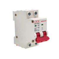 DC500V DC1000V DZ47 2P Solar Mini Circuit Breaker Overload Protection Switch 10A 16A 20A 25A 32A 40A 63A DC MCB For PV System