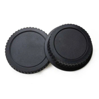 1PC For Canon 700D70D 6D2 5D4 1DX DSLR Rear Lens Cap And Camera Body Cap Set Cover Protector With Logo