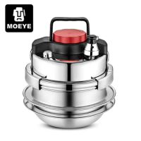 MOEYE 1.4L/1.6L Mini Pressure Cooker Stainless Steel Outdoor Camping Micro Pressure Cooker Household Mini Rice Cooker