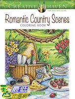[7美國直購] 暢銷畫冊書 Creative Haven Romantic Country Scenes Coloring Book (Adult Coloring)