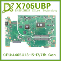KEFU X705UBP Mainboard For ASUS Vivobook 17 X705UB X705UVP Laptop Motherboard With 4405U I3-I5-I7/7th Gen CPU N16S-GMR-S-A2 GPU
