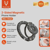 ROJO FOX R04 Magnetic Ring Holder MagSafe 360° Rotasi Stand HP Holder Jari Lipat Kuat untuk iPhone A