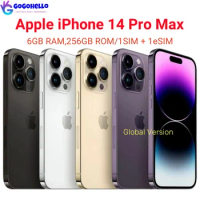 Original iPhone 14 Pro Max 5G 6.7" 256GB OLED Face ID Used Celular Mobile Phones 1SIM Global International Version 98% Like New