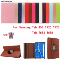 Armour Shockproof Rotating Leather TPU Case For Samsung Tab S5E T720 T725 Shokproof Stand PU Cover For Galaxy Tab T583 T585 2019