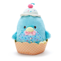 【小禮堂】山姆企鵝 絨毛玩偶娃娃 《甜蜜蜜冰淇淋店》(平輸品)