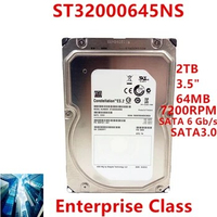 New Original HDD For Seagate 2TB 3.5" SATA 6 Gb/s 64MB 7200RPM For Internal Hard Disk For Enterprise Class HDD For ST32000645NS