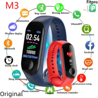 Original M3 Fitness Tracker Sports Smart Watch Bracelet Heart Rate Blood Pressure Monitor Health Wristband Bluetooth Smart Band