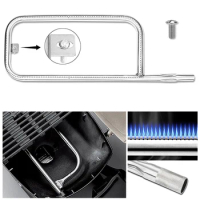 Grill Burner Replacement Part 304 Stainless Steel Heating Element Top Grill Burner Part for Weber Q100 Q120 Q1000 Q1200 BabyQ