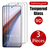3PCS For Vivo iQOO 12 Tempered Glass Protective On VivoiQOO12 iQOO12 V2307A 6.78" Screen Protector Cover Film