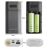 18650/18700/20700/21700 Battery Charger Adapter DIY USB Power Bank Kit Box Case for Cellphone Tablet Power Bank Case Box