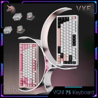 VGN VXE75 Mechanical Keyboard 3 Mode USB/2.4G/Bluetooth Wireless Keyboard RGB Backlit Customized CNC Hotswap Gaming Keyboards