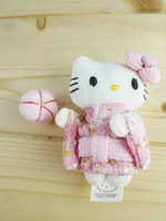 【震撼精品百貨】Hello Kitty 凱蒂貓~日本SANRIO三麗鷗 KITTY絨毛娃娃-秀和粉