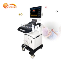 Cheapest Portable 4D Scanner Color Doppler Ultrasound Machine Electric Metal Ce Prices of Ultrasound Machine English