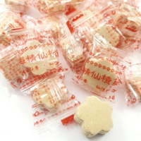 嘗甜頭  梅花仙楂 200公克 梅精仙楂片 仙楂片 包裝糖果 古早味糖果 傳統零食 仙楂餅