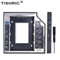 Kotak Penyimpanan Cakera Keras Aluminium TISHRIC Saiz 9.5 dan 12.7 mmSATA 3.0 Optibay 2.5\ 2TB SSD u