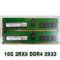 1 pcs MTA18ASF2G72PDZ-2G9E1 For MT RAM 16GB PC4-2933Y ECC Server Memory Fast Ship High Quality 16G 2RX8 DDR4 2933