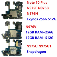 Good Unlocked 512G 256G Motherboard For Samsung Galaxy Note 10 Plus N975F N976B 4G 5G