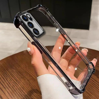 เคสเชลล์ หรูหรา สำหรับ OPPO A16, OPPO A16S, OPPO CPH2271, CPH2269, กันกระแทกสี่มุม, กันกระแทกและทนต่