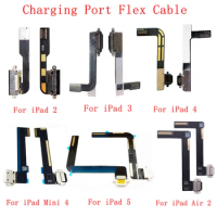 Charging Port Flex Cables For iPad 2 3 4 5 6 Air Air 2 iPad 9.7 2017 2018 USB Charger Connector Plug Socket Dock Charging Flex