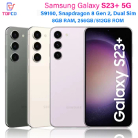 Samsung Galaxy S23+ 5G S9160 256GB/512GB ROM 6.6" Snapdragon 8 Gen 2 Octa Core 50MP 8GB RAM Dual Sim NFC Unlocked Cell Phone