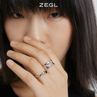 ZEGL設計師復古蝙蝠戒指女ins潮小眾設計指環時尚個性食指戒套戒