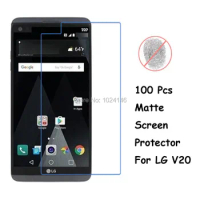 New 100 Pcs/Lot Anti-Glare Matte Front Screen Protector LG V20 V 20 5.7 Inch Protective Film Guard With Cleaning Cloth