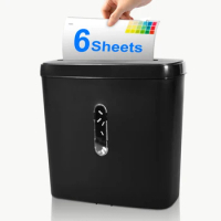 C502P 6-sheet commercial mini cross cut paper and credit card shredder